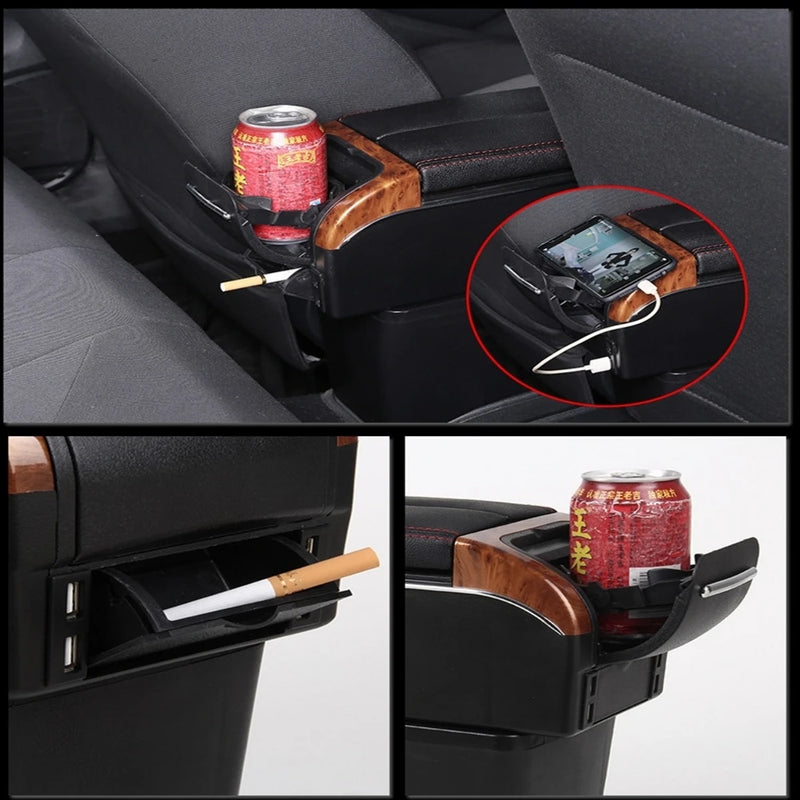 Accoudoir Central Fiat Cronos 500 Boîte de Rangement USB - packshot studio - Becquet Voiture