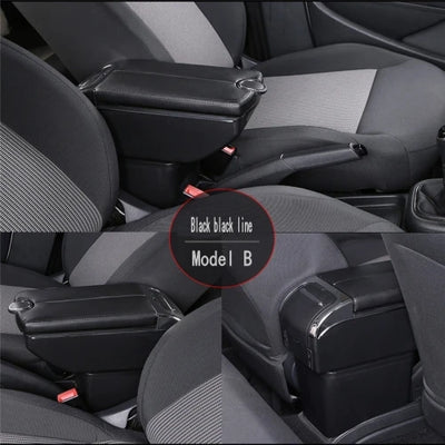 Accoudoir Central Fiat Cronos 500 Boîte de Rangement USB - vue de face 2 - Becquet Voiture