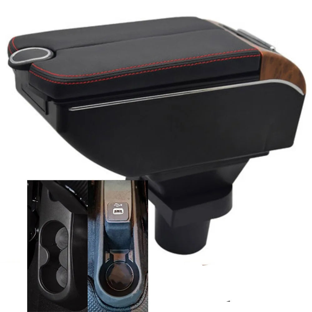 Accoudoir Central Fiat Cronos 500 Boîte de Rangement USB - vue de face - Becquet Voiture