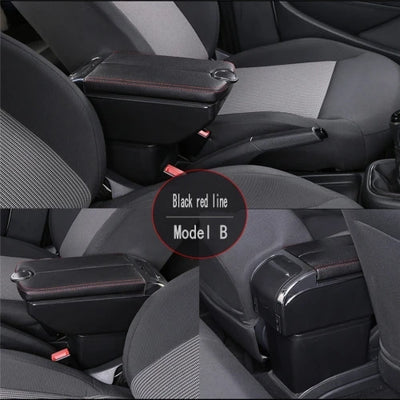 Accoudoir Central Fiat Cronos 500 Boîte de Rangement USB - vue de profil 2 - Becquet Voiture