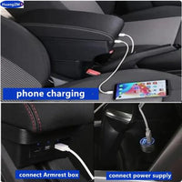 Accoudoir Central Fiat Cronos avec Rangement - installé sur véhicule - Becquet Voiture