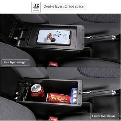 Accoudoir Central Fiat Cronos avec Rangement - packshot studio - Becquet Voiture