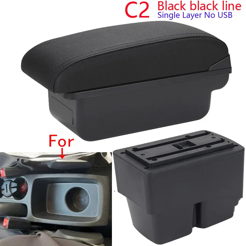 Accoudoir Central Ford Fiesta MK7 2009-2017 - vue rapprochée - Becquet Voiture