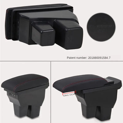 Accoudoir Central Honda Fit Jazz 3 2014-2019 - vue arrière - Becquet Voiture