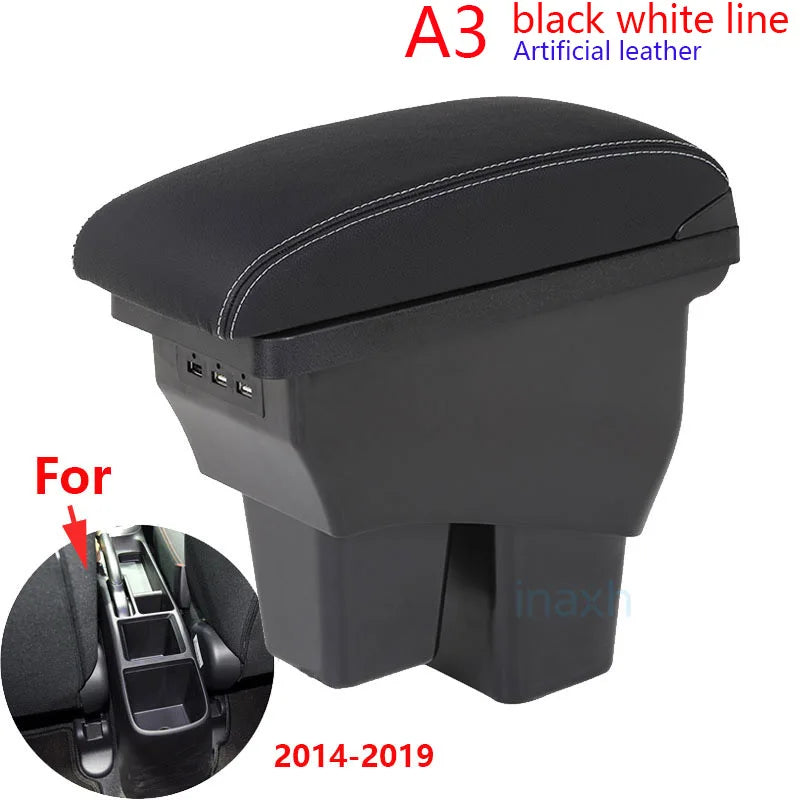 Accoudoir Central Honda Fit Jazz 3 2014-2019 - vue de profil 2 - Becquet Voiture