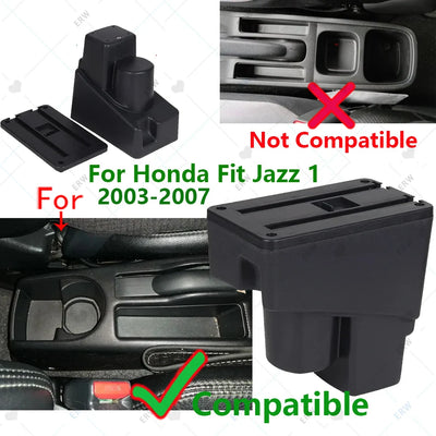Accoudoir Central Honda Jazz Fit 2003-2007 - vue de profil - Becquet Voiture