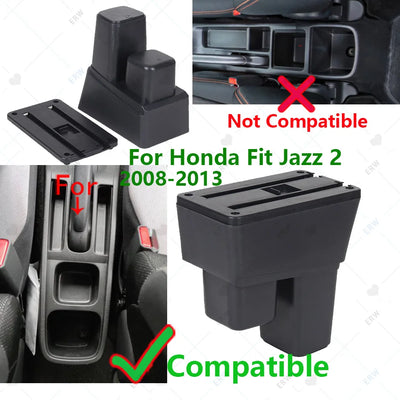 Accoudoir Central Honda Jazz Fit 2008-2013 - vue de profil - Becquet Voiture