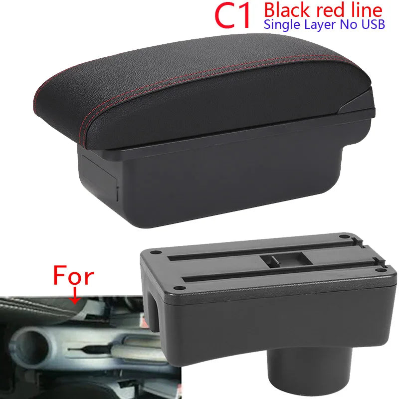 Accoudoir Central Hyundai Accent avec Rangement - vue de profil 2 - Becquet Voiture