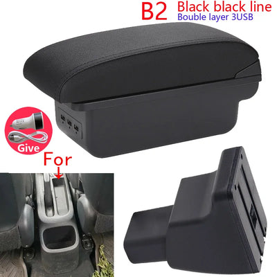 Accoudoir Central Hyundai i10 avec Ports USB - détail du montage - Becquet Voiture