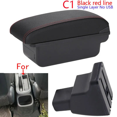 Accoudoir Central Hyundai i10 avec Ports USB - vue de profil 2 - Becquet Voiture