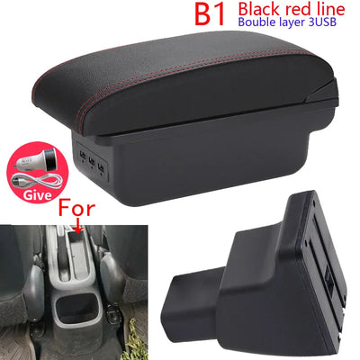 Accoudoir Central Hyundai i10 avec Ports USB - vue rapprochée - Becquet Voiture