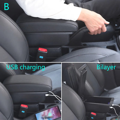 Accoudoir Central Hyundai i20 2021 2022 - installé sur véhicule - Becquet Voiture