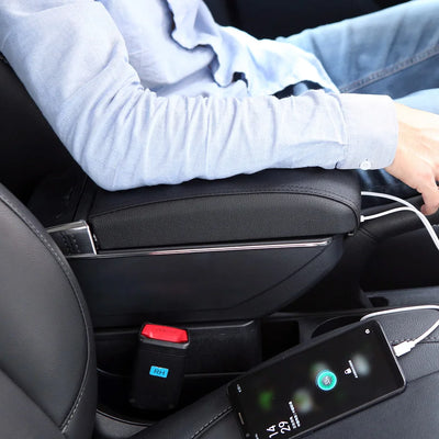 Accoudoir Central Hyundai i20 avec Rangement - installé sur véhicule - Becquet Voiture