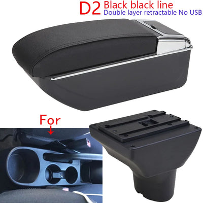 Accoudoir Central Hyundai i20 avec Rangement - vue rapprochée - Becquet Voiture