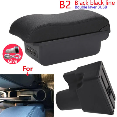 Accoudoir Central Kia Picanto avec Rangement - vue de face 2 - Becquet Voiture