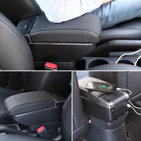 Accoudoir Central Mazda 2 Demio avec Rangement - installé sur véhicule - Becquet Voiture