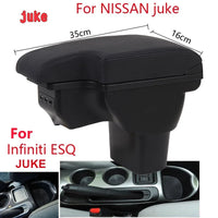Accoudoir Central Nissan Juke 2010-2019 - vue arrière - Becquet Voiture