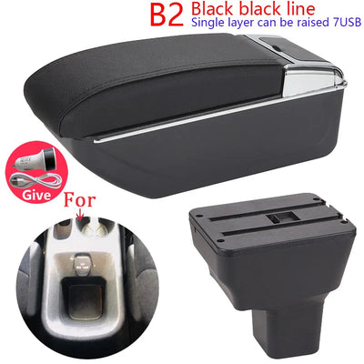 Accoudoir Central Nissan Kicks 2016-2021 avec Ports USB - vue de dessus - Becquet Voiture