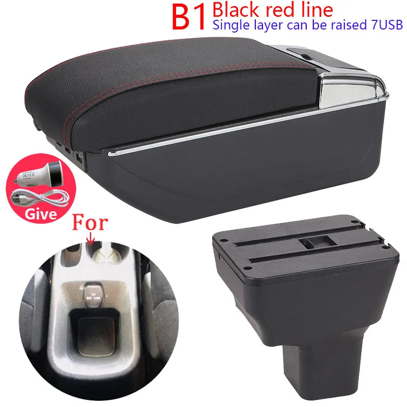 Accoudoir Central Nissan Kicks 2016-2021 avec Ports USB - vue de profil 2 - Becquet Voiture