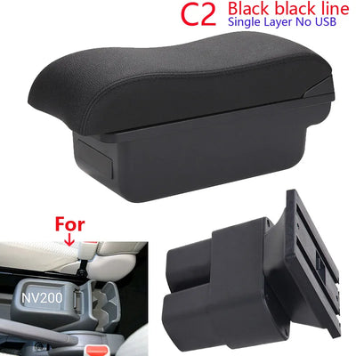 Accoudoir Central Nissan NV200 avec Rangement - en situation - Becquet Voiture