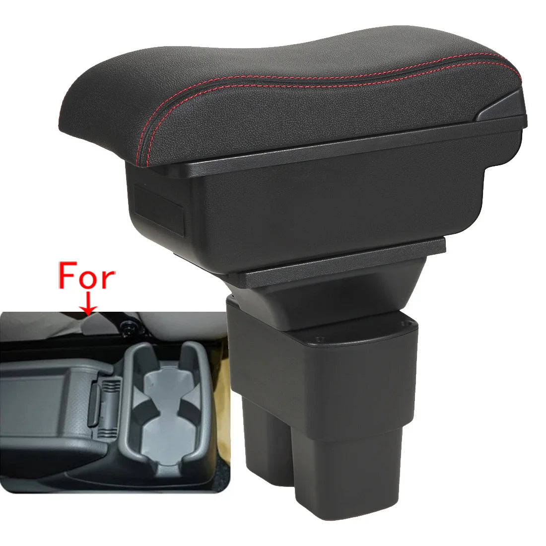 Accoudoir Central Nissan NV200 avec Rangement - vue de face - Becquet Voiture