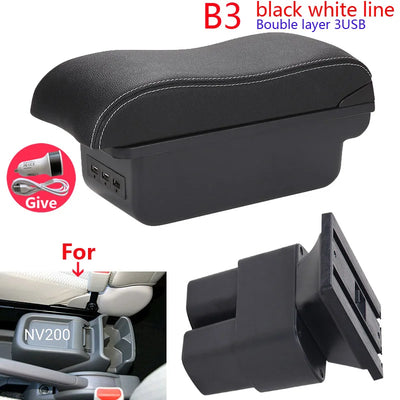 Accoudoir Central Nissan NV200 avec Rangement - vue rapprochée - Becquet Voiture