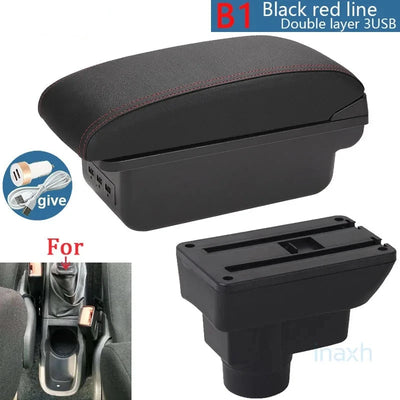 Accoudoir Central Opel Corsa D avec Rangement - vue de dessus - Becquet Voiture