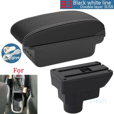 Accoudoir Central Opel Corsa D avec Rangement - vue de face 2 - Becquet Voiture