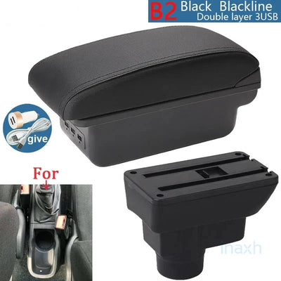 Accoudoir Central Opel Corsa D avec Rangement - vue de profil 2 - Becquet Voiture