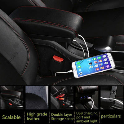 Accoudoir Central Peugeot 2008 2012-2018 - vue arrière - Becquet Voiture