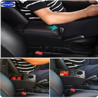 Accoudoir Central Peugeot 206 207 CC Boîte de Rangement - vue arrière - Becquet Voiture