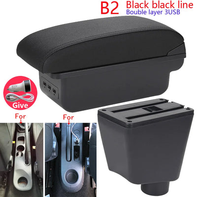 Accoudoir Central Renault Clio 4 Captur Clio 3 Rangement USB - en situation - Becquet Voiture