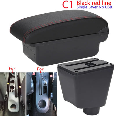 Accoudoir Central Renault Clio 4 Captur Clio 3 Rangement USB - vue de face 2 - Becquet Voiture