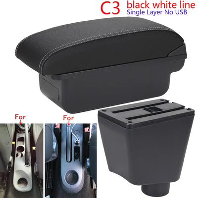 Accoudoir Central Renault Clio 4 Captur Clio 3 Rangement USB - vue rapprochée - Becquet Voiture