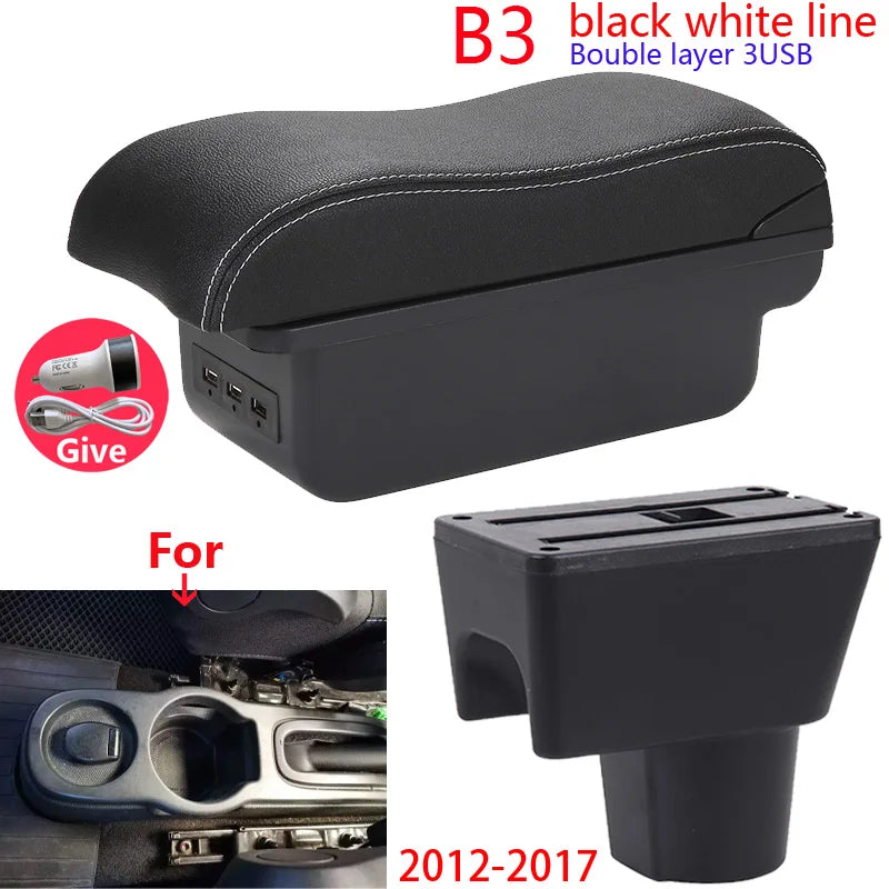 Accoudoir Central Renault Duster Nissan Terrano 2012-2018 - vue de face 2 - Becquet Voiture