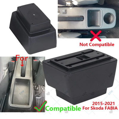 Accoudoir Central Skoda Fabia 3 2015-2021 - vue de profil - Becquet Voiture