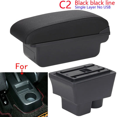 Accoudoir Central Skoda Fabia II 2008-2014 - vue de dessus - Becquet Voiture