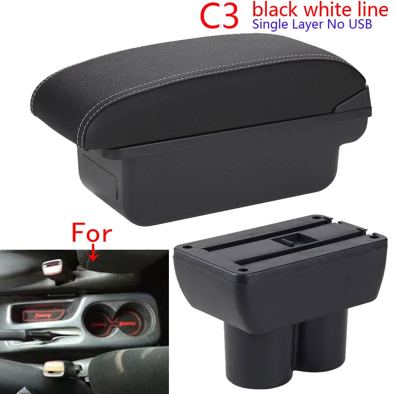 Accoudoir Central Suzuki Jimny JB23 JB43 1999-2017 - vue de face 2 - Becquet Voiture