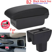 Accoudoir Central Suzuki Splash Cuir PU - en situation - Becquet Voiture