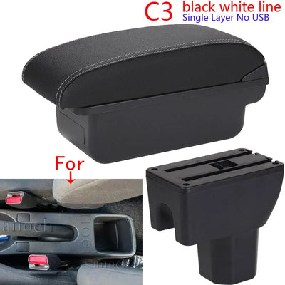 Accoudoir Central Suzuki Splash Cuir PU - vue de profil 2 - Becquet Voiture