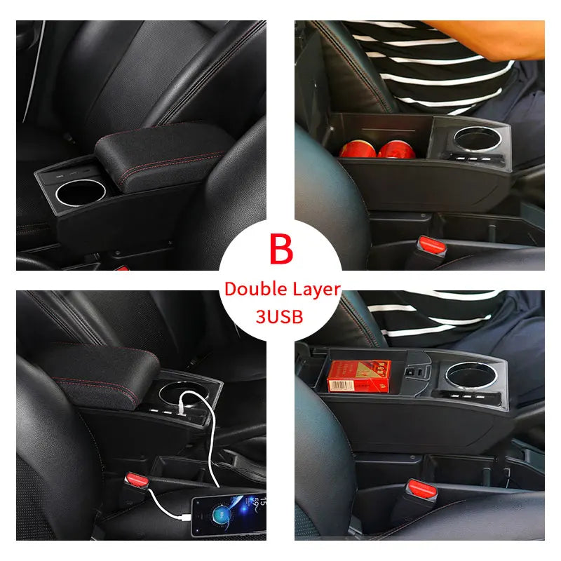 Accoudoir Central Suzuki Swift 2005-2023 - installé sur véhicule - Becquet Voiture