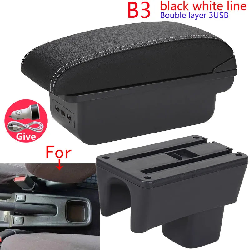 Accoudoir Central Suzuki Swift 2005-2024 avec USB - détail du montage - Becquet Voiture