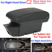 Accoudoir Central Toyota GT86 Subaru BRZ 2012-2020 - vue de dessus - Becquet Voiture