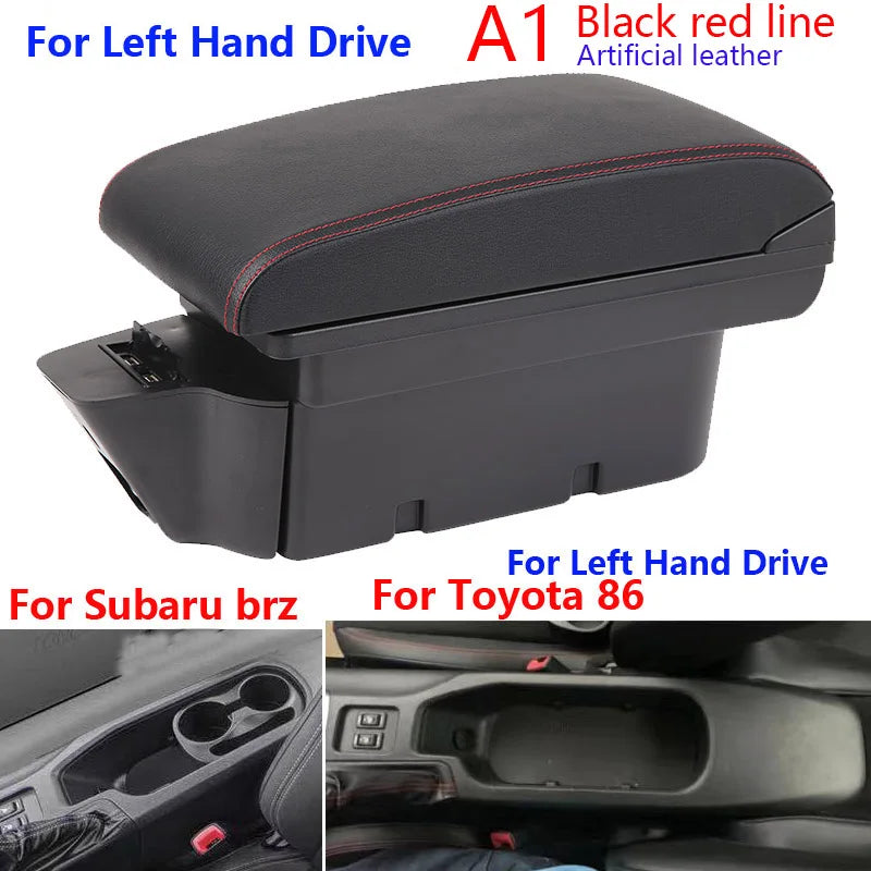 Accoudoir Central Toyota GT86 Subaru BRZ 2012-2020 - vue de profil 2 - Becquet Voiture