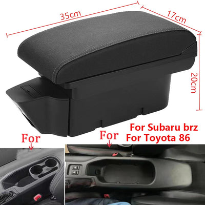 Accoudoir Central Toyota GT86 Subaru BRZ 2012-2020 - vue de profil - Becquet Voiture