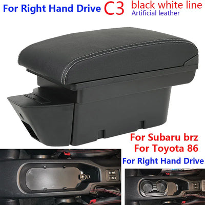 Accoudoir Central Toyota GT86 Subaru BRZ 2012-2020 - vue rapprochée - Becquet Voiture