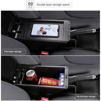 Accoudoir Central Toyota Yaris avec Rangement - installé sur véhicule - Becquet Voiture