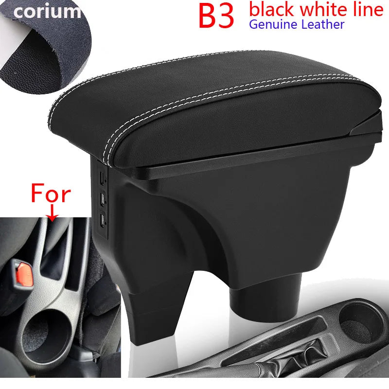 Accoudoir Central Toyota Yaris avec Rangement - vue de profil 2 - Becquet Voiture