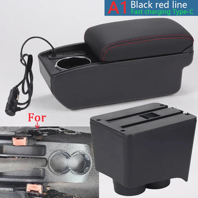 Accoudoir Central VW Polo 9N 2002-2009 Boîte de Rangement - en situation - Becquet Voiture