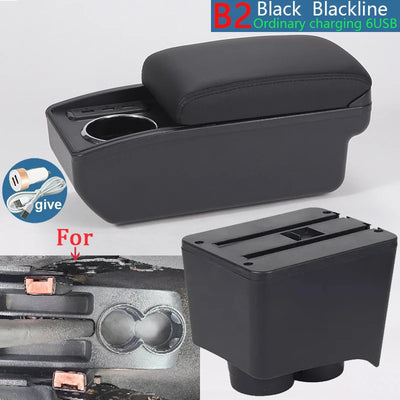 Accoudoir Central VW Polo 9N 2002-2009 Boîte de Rangement - vue de dessus - Becquet Voiture